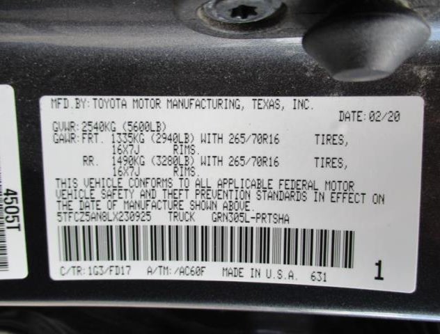 5TFCZ5AN8LX230925