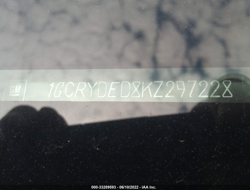 1GCRYDED8KZ297228