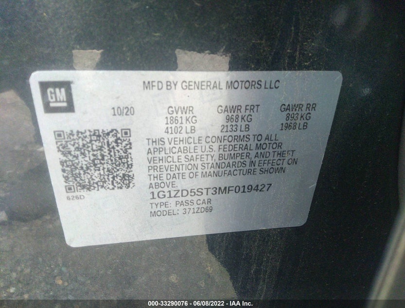 1G1ZD5ST3MF019427