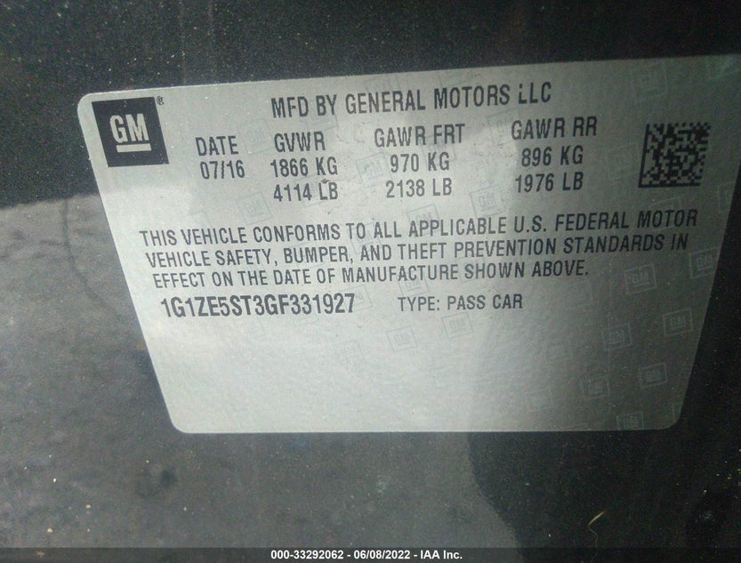 1G1ZE5ST3GF331927
