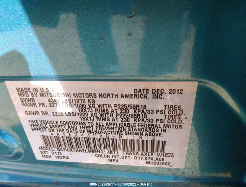 4A4AR4AUXDE011012