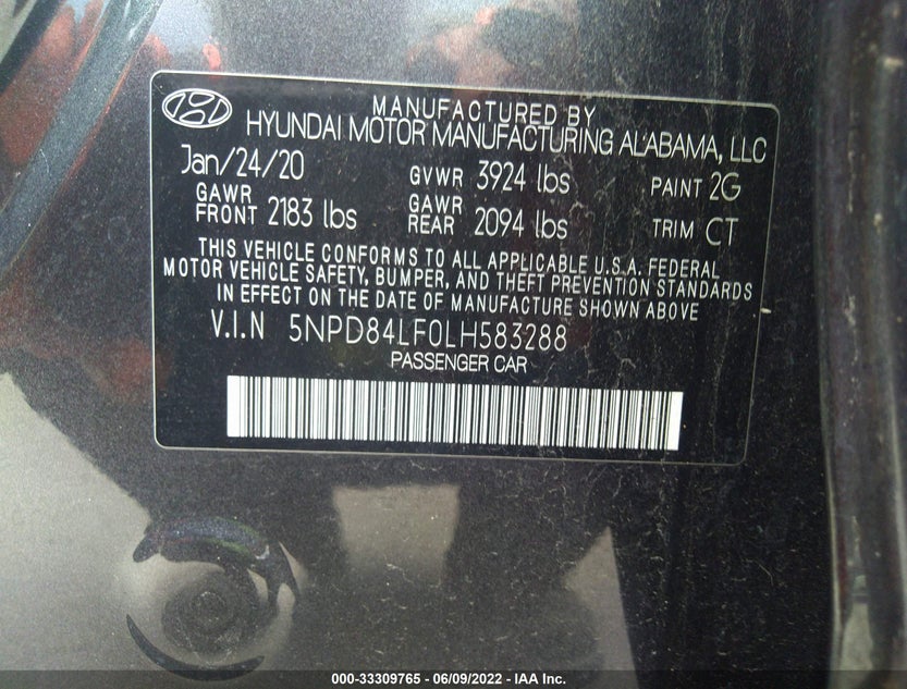 5NPD84LF0LH583288