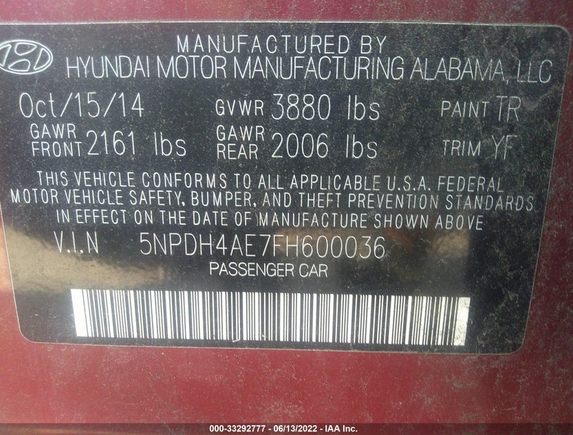 5NPDH4AE7FH600036