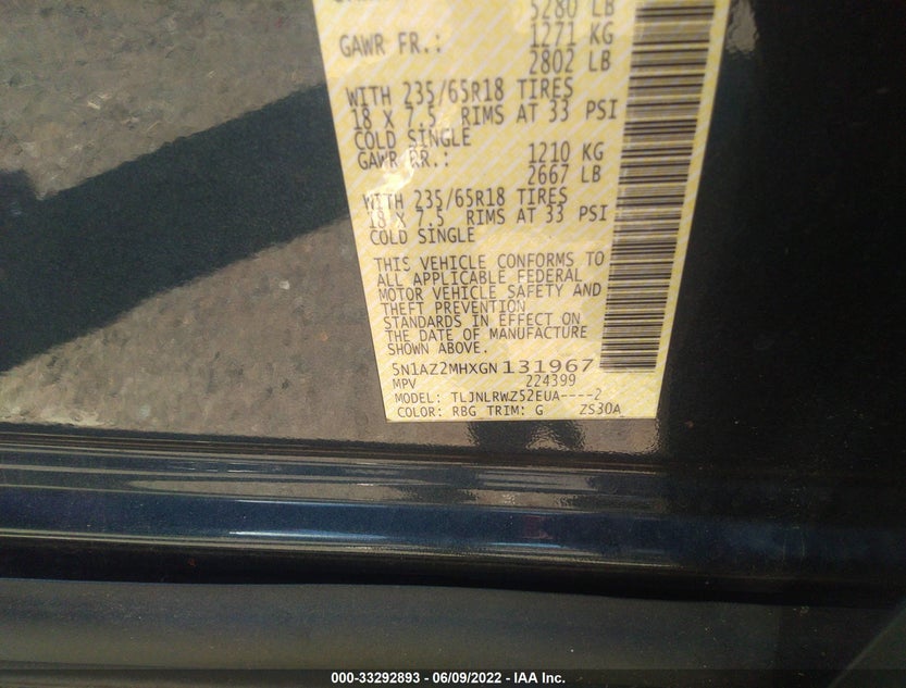 5N1AZ2MHXGN131967
