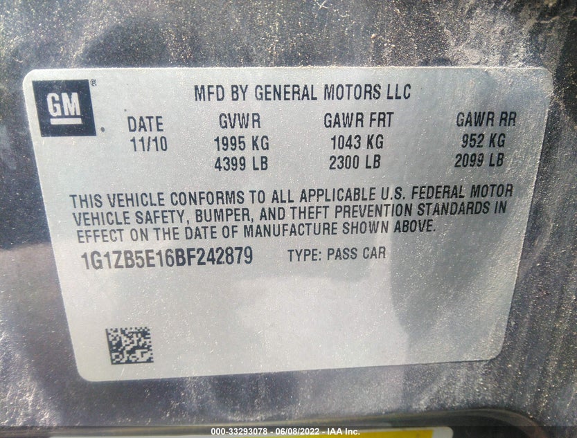 1G1ZB5E16BF242879