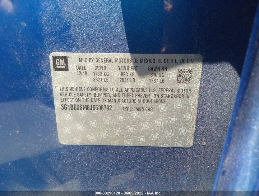 3G1BE6SM8JS606792