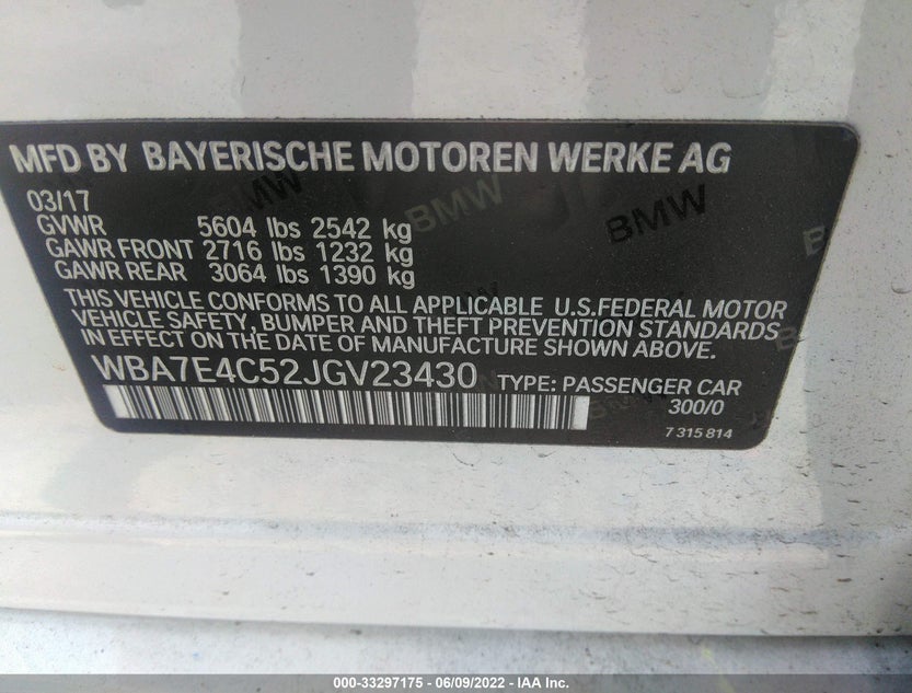WBA7E4C52JGV23430