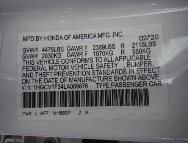 1HGCV1F34LA069876