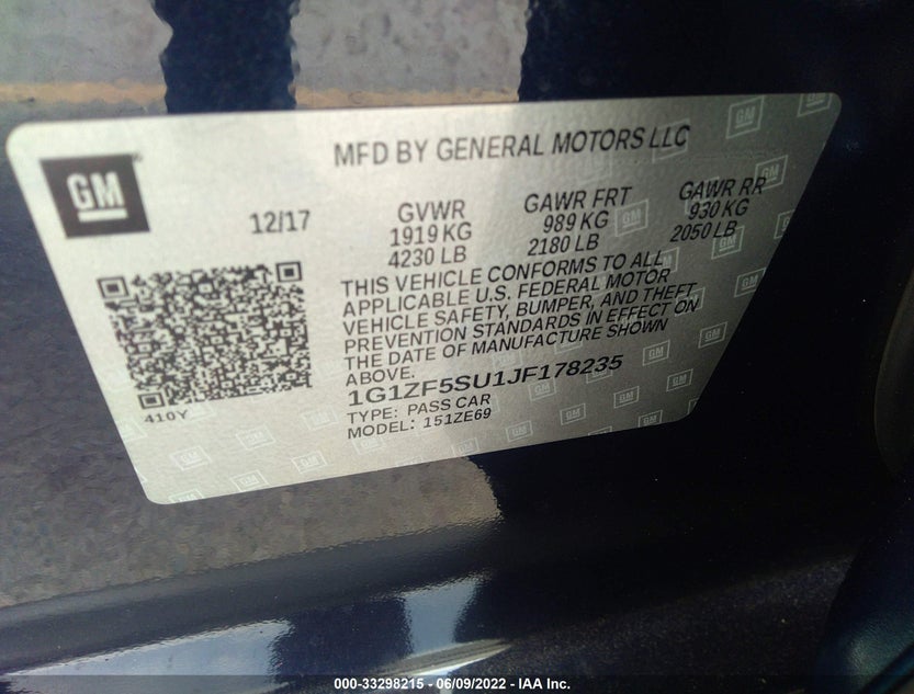 1G1ZF5SU1JF178235