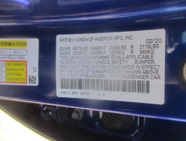 1HGCV1F38LA073526