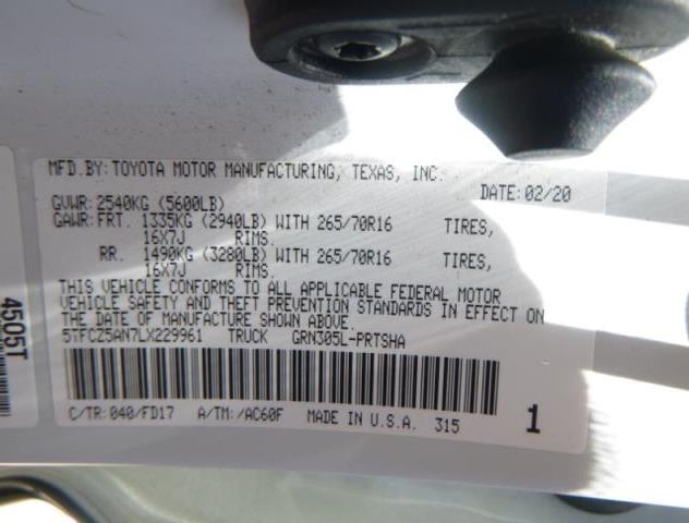 5TFCZ5AN7LX229961