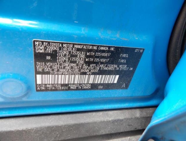2T3H1RFV6KC017022