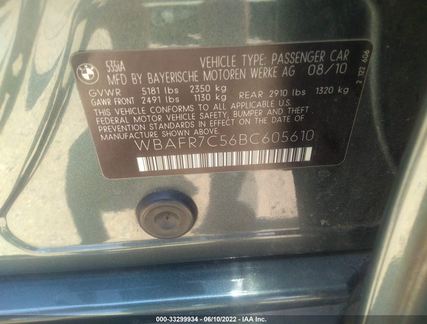 WBAFR7C56BC605610