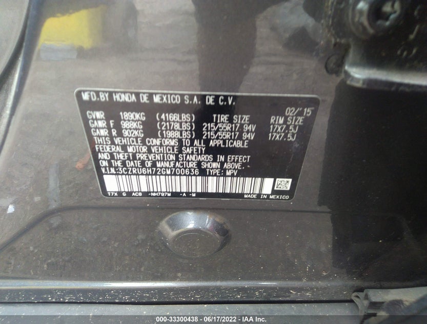 3CZRU6H72GM700636