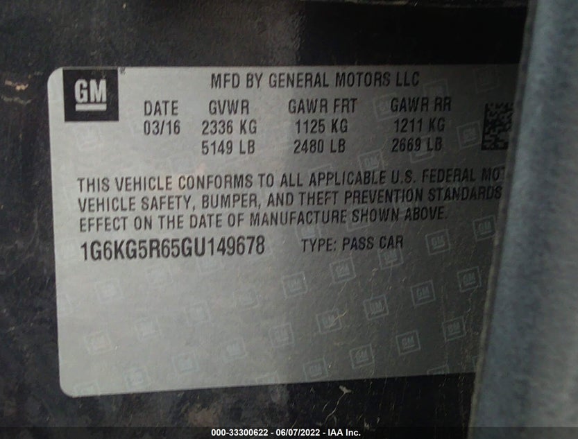 1G6KG5R65GU149678