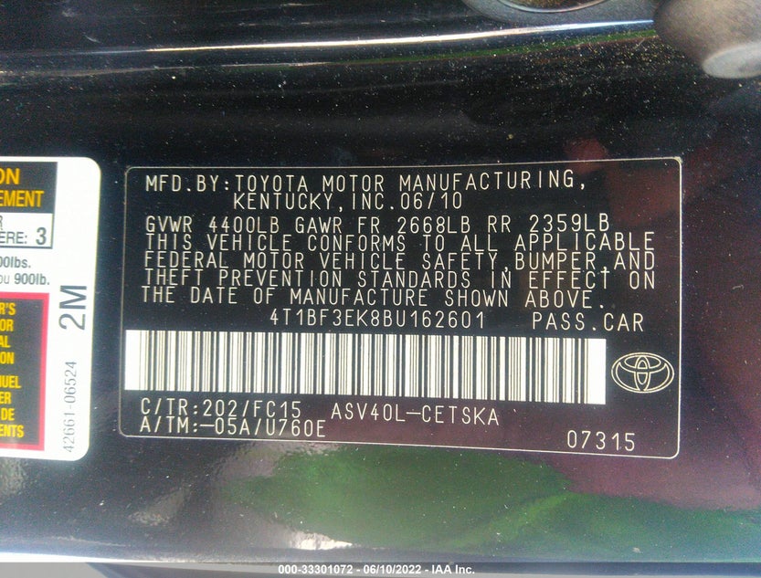 4T1BF3EK8BU162601