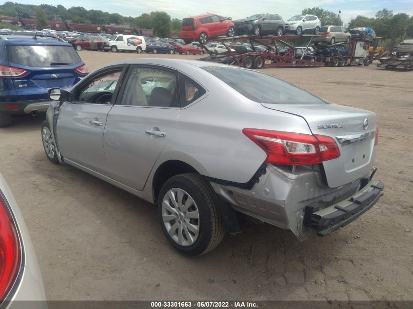 2019 Nissan Sentra S VIN: 3N1AB7AP3KY222000 Lot: 33301663