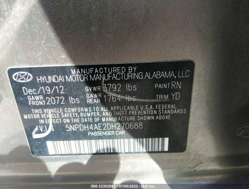5NPDH4AE2DH270688