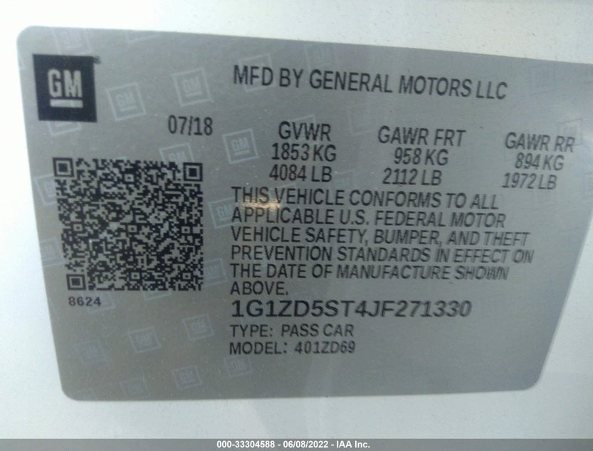 1G1ZD5ST4JF271330