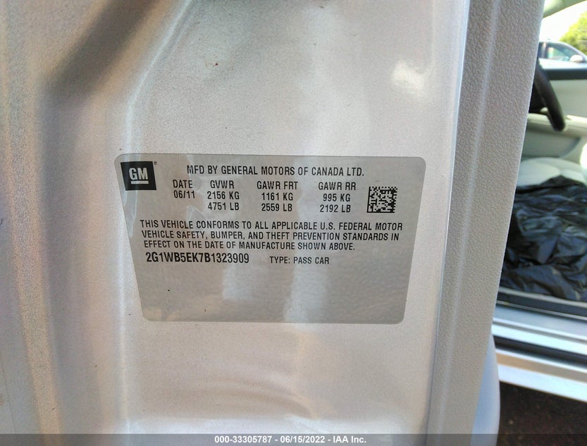 2G1WB5EK7B1323909