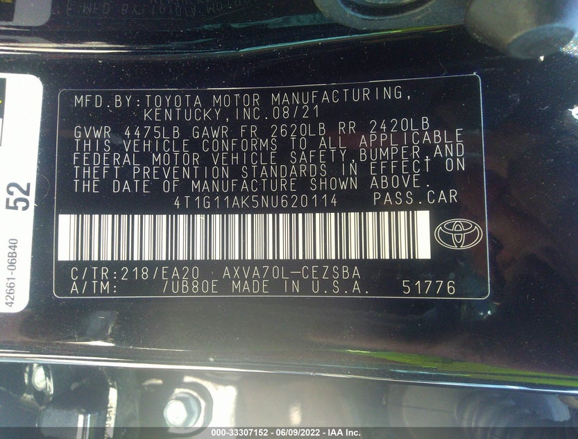 4T1G11AK5NU620114