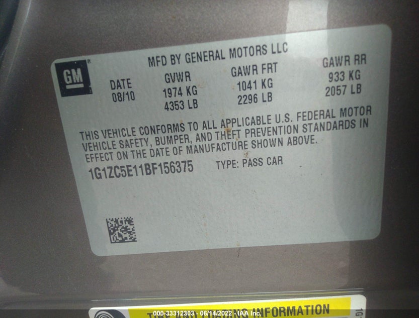 1G1ZC5E11BF156375