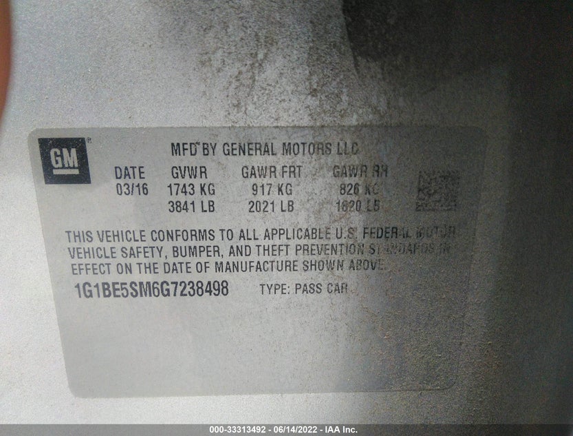 1G1BE5SM6G7238498