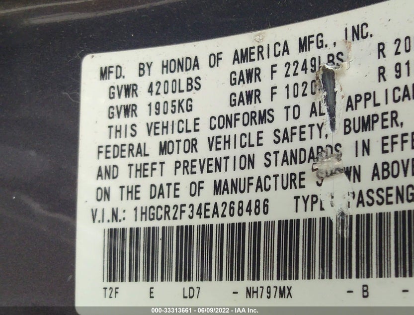 1HGCR2F34EA268486