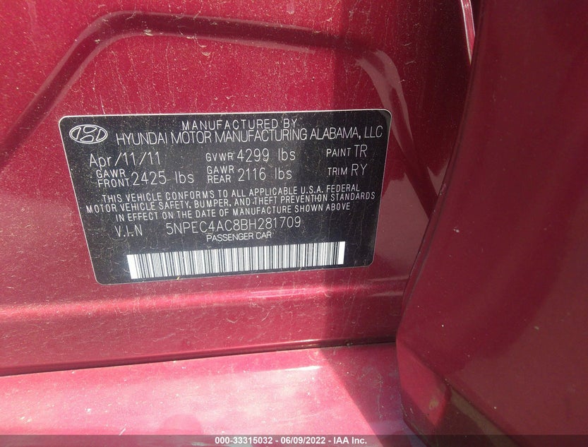 5NPEC4AC8BH281709