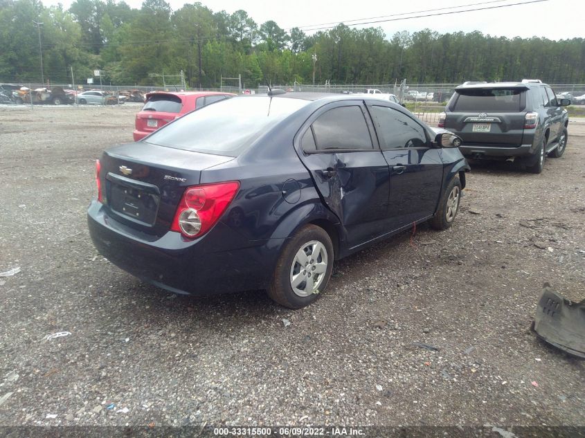 2015 Chevrolet Sonic Ls Auto VIN: 1G1JA5SH3F4200575 Lot: 33315500