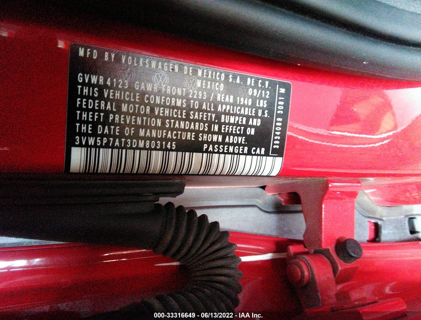3VW5P7AT3DM803145