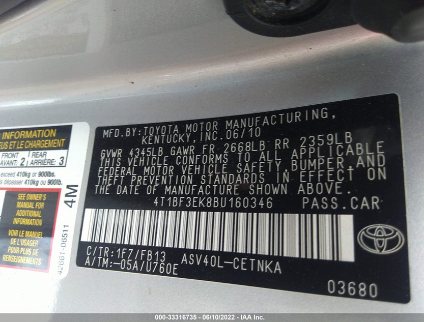 4T1BF3EK8BU160346