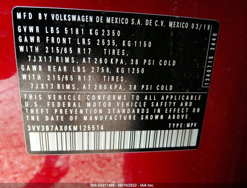 3VV3B7AX0KM125514