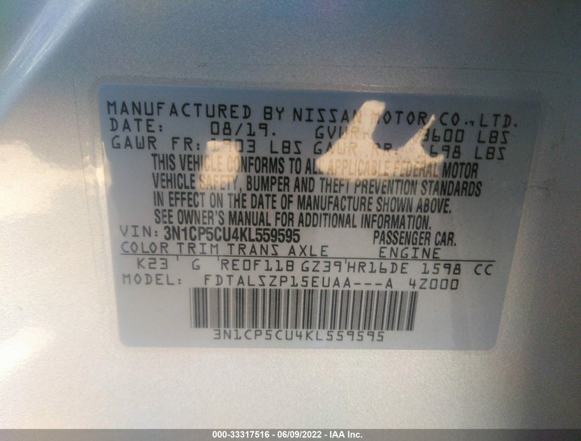 3N1CP5CU4KL559595