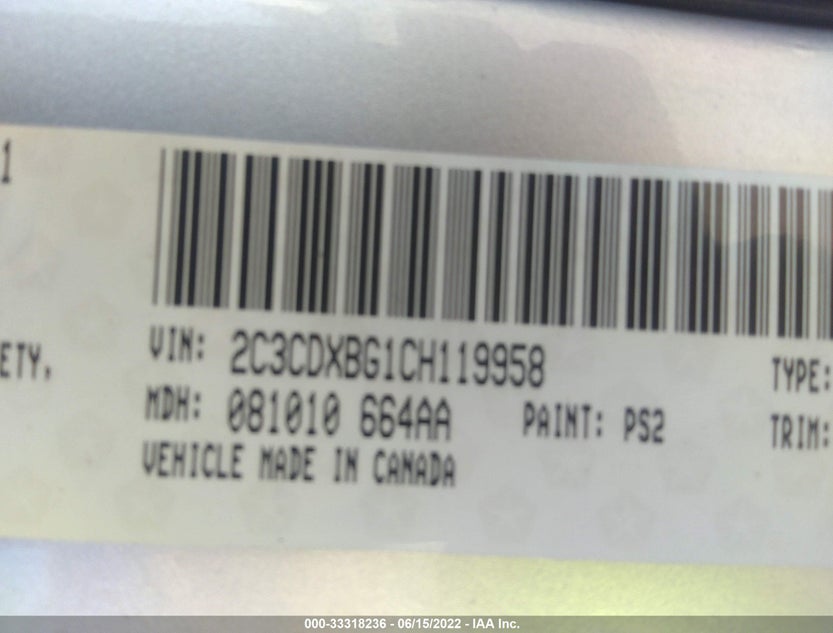 2C3CDXBG1CH119958