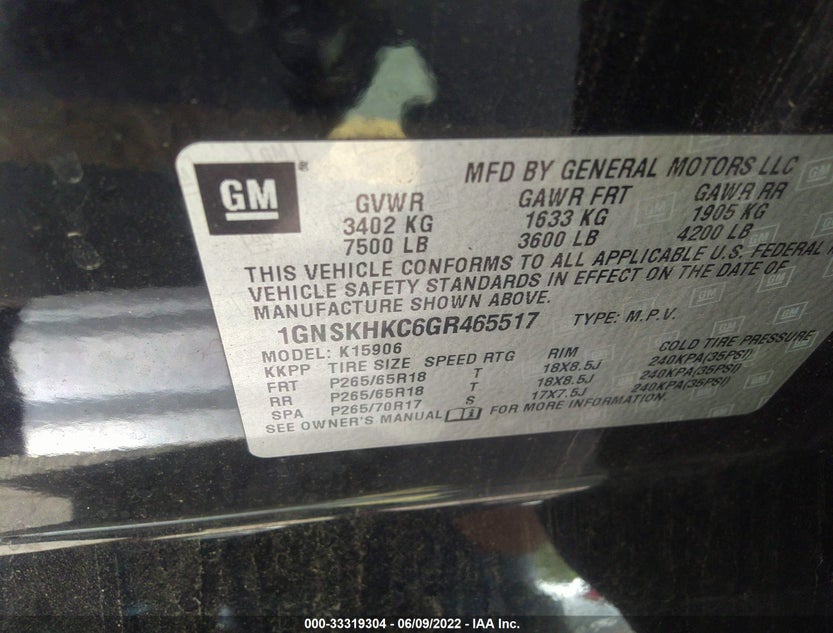 1GNSKHKC6GR465517
