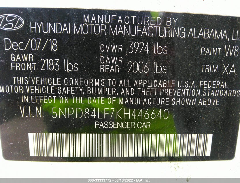 5NPD84LF7KH446640