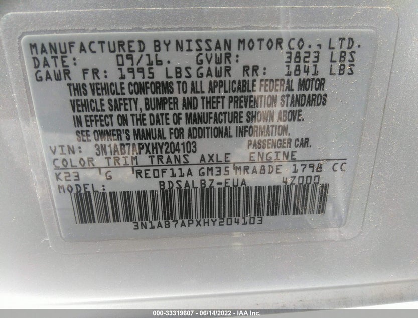 3N1AB7APXHY204103