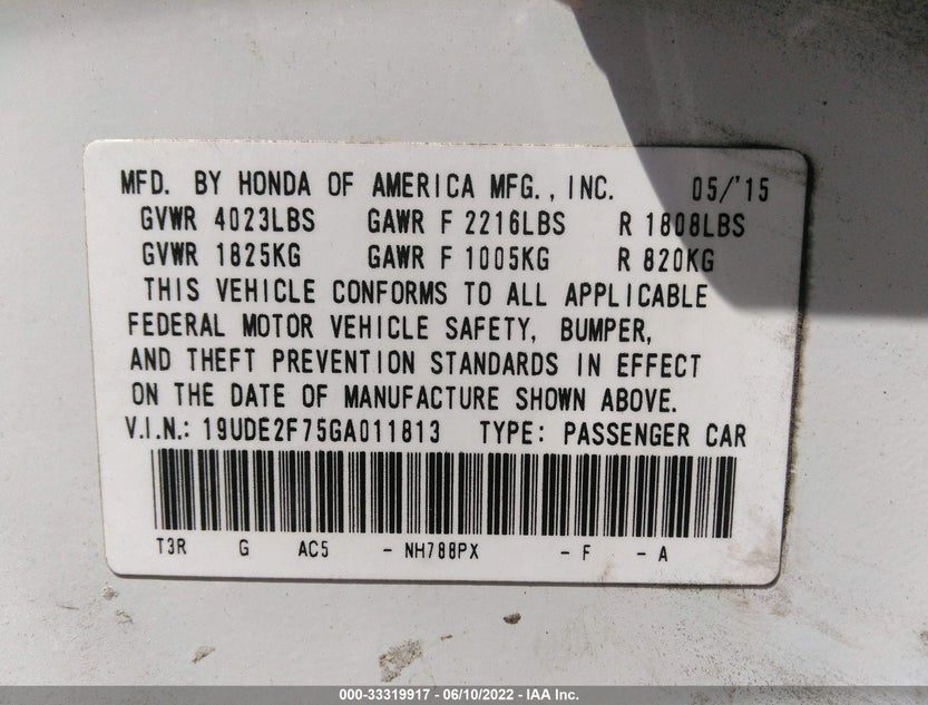 19UDE2F75GA011813