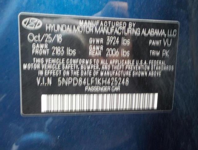 5NPD84LF1KH425248