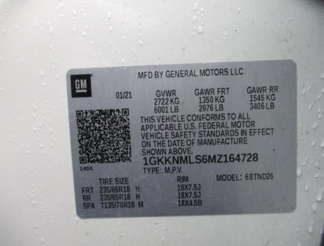 1GKKNMLS6MZ164728