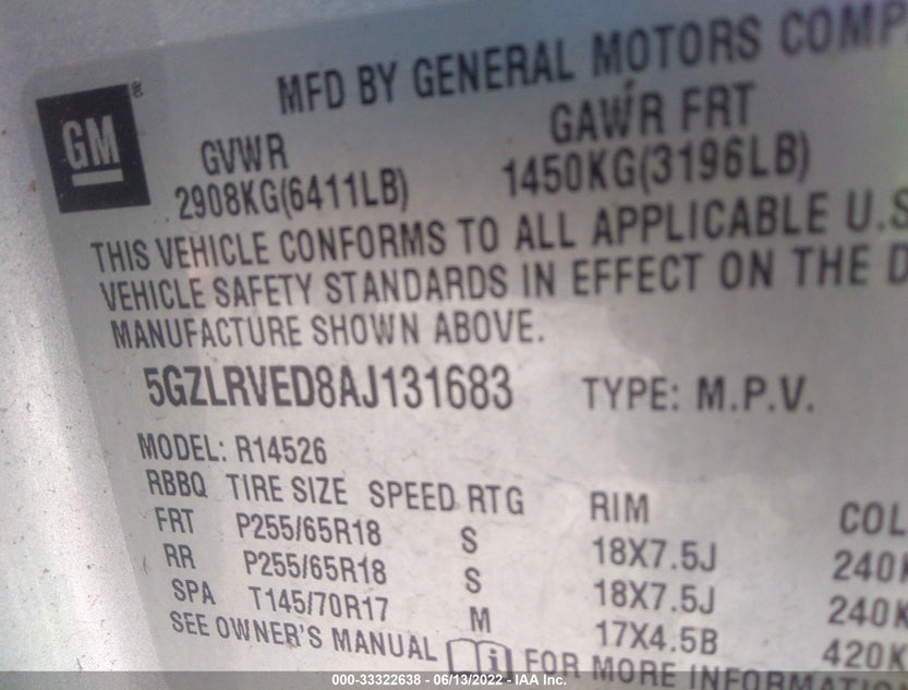 5GZLRVED8AJ131683