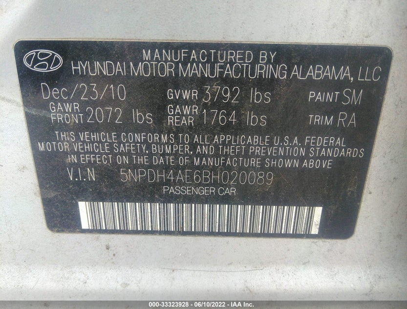 5NPDH4AE6BH020089
