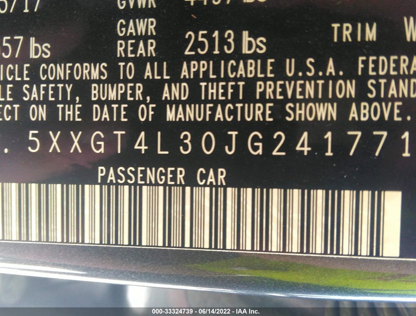 5XXGT4L30JG241771