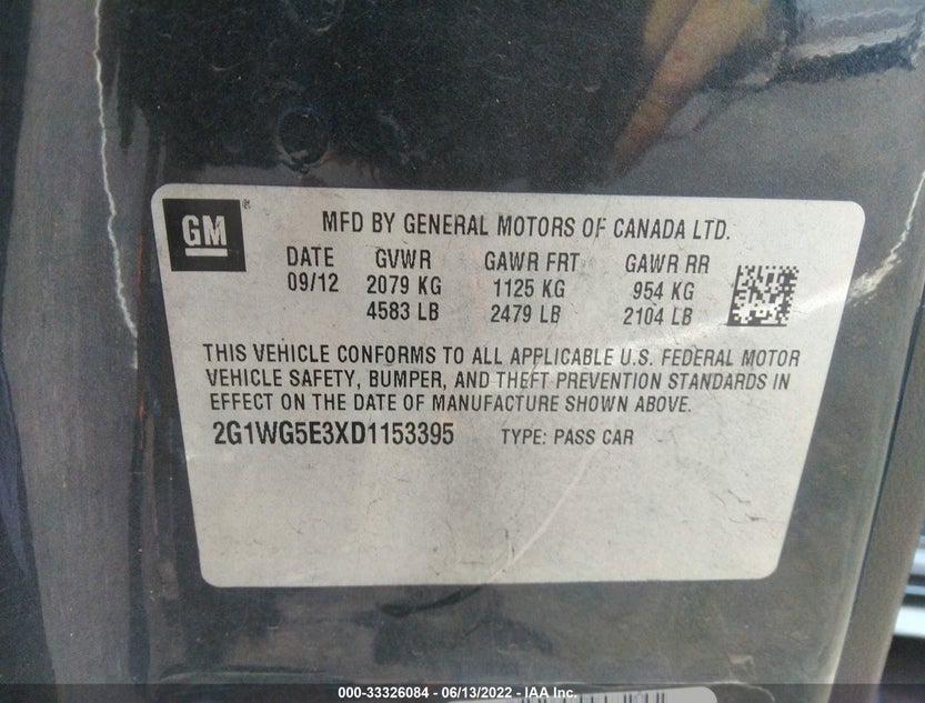 2G1WG5E3XD1153395