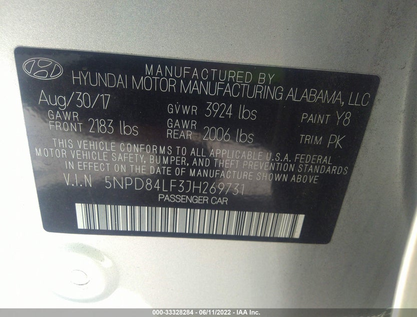 5NPD84LF3JH269731