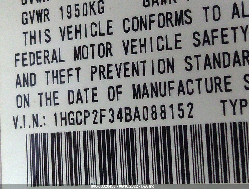 1HGCP2F34BA088152