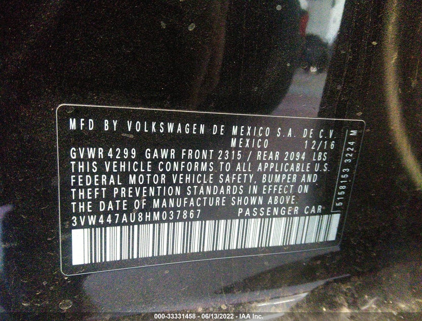 3VW447AU8HM037867