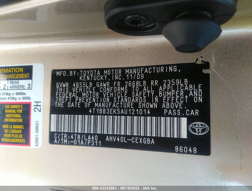 4T1BB3EK5AU121014