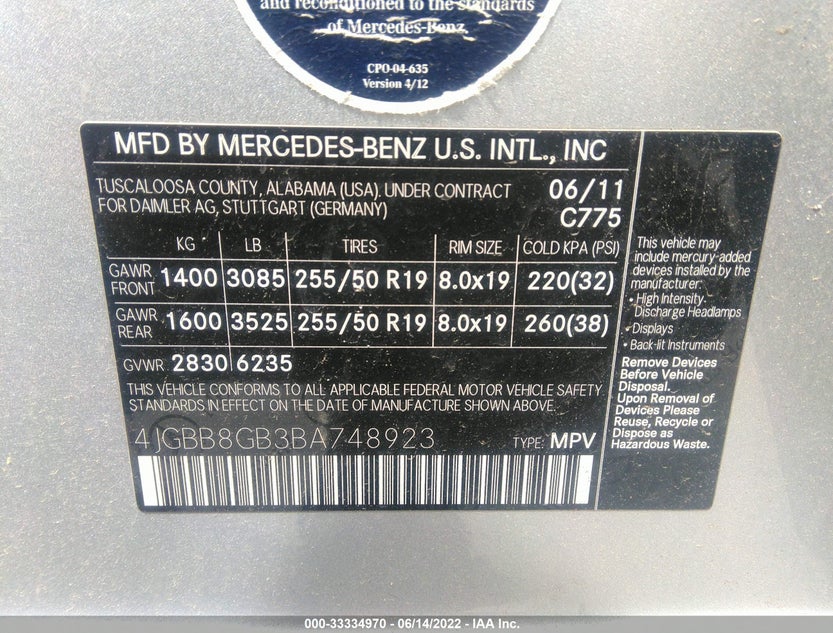 4JGBB8GB3BA748923